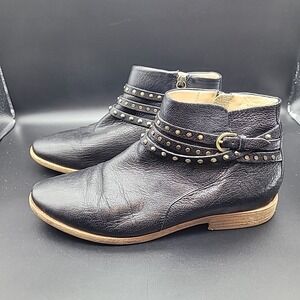 GEOX Respira Women's‎ EU 39 US 8.5 Black Leather Ankle Boots ~ D Elixir 5
